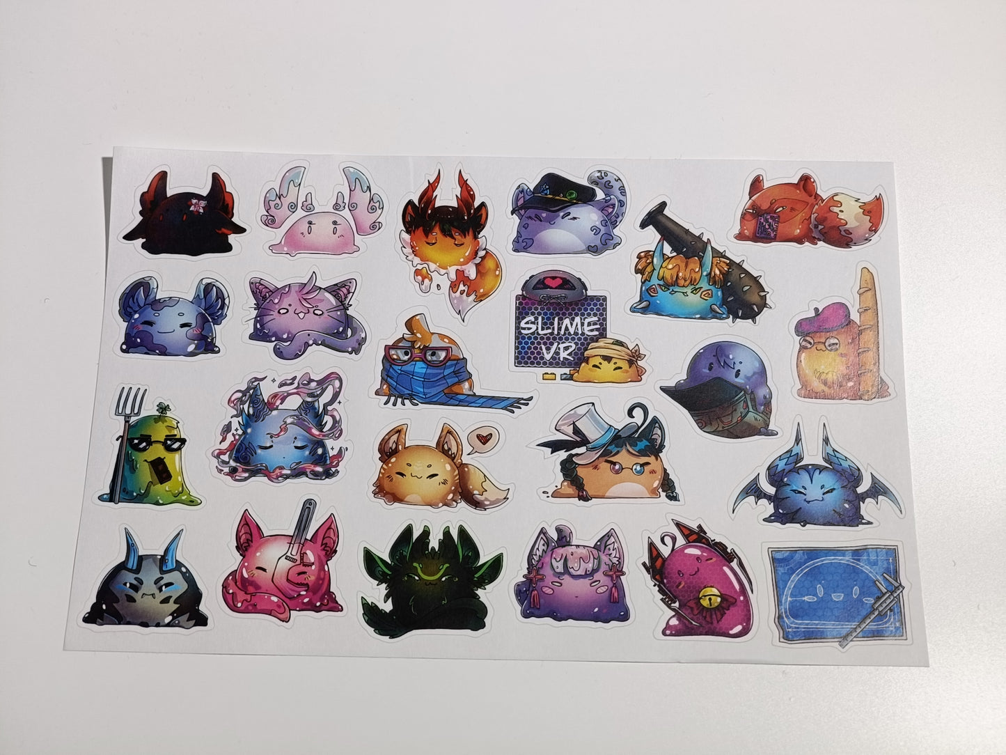 SlimeVR Sticker Sheet Second Edition